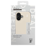 iPhone 16 iDeal Of Sweden Silicone Deksel - MagSafe Kompatibel - Cloud Dancer