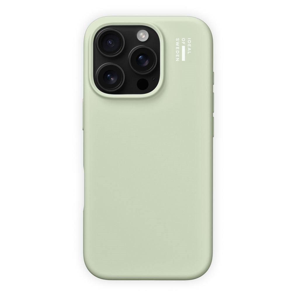 iPhone 16 Pro iDeal Of Sweden Silicone Deksel - MagSafe Kompatibel - Sage Green