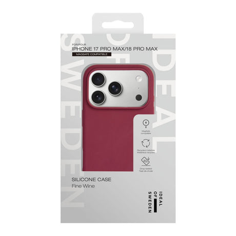 iPhone 18 Pro Max / 17 Pro Max iDeal Of Sweden Silikon Deksel - MagSafe Kompatibel - Fine Wine