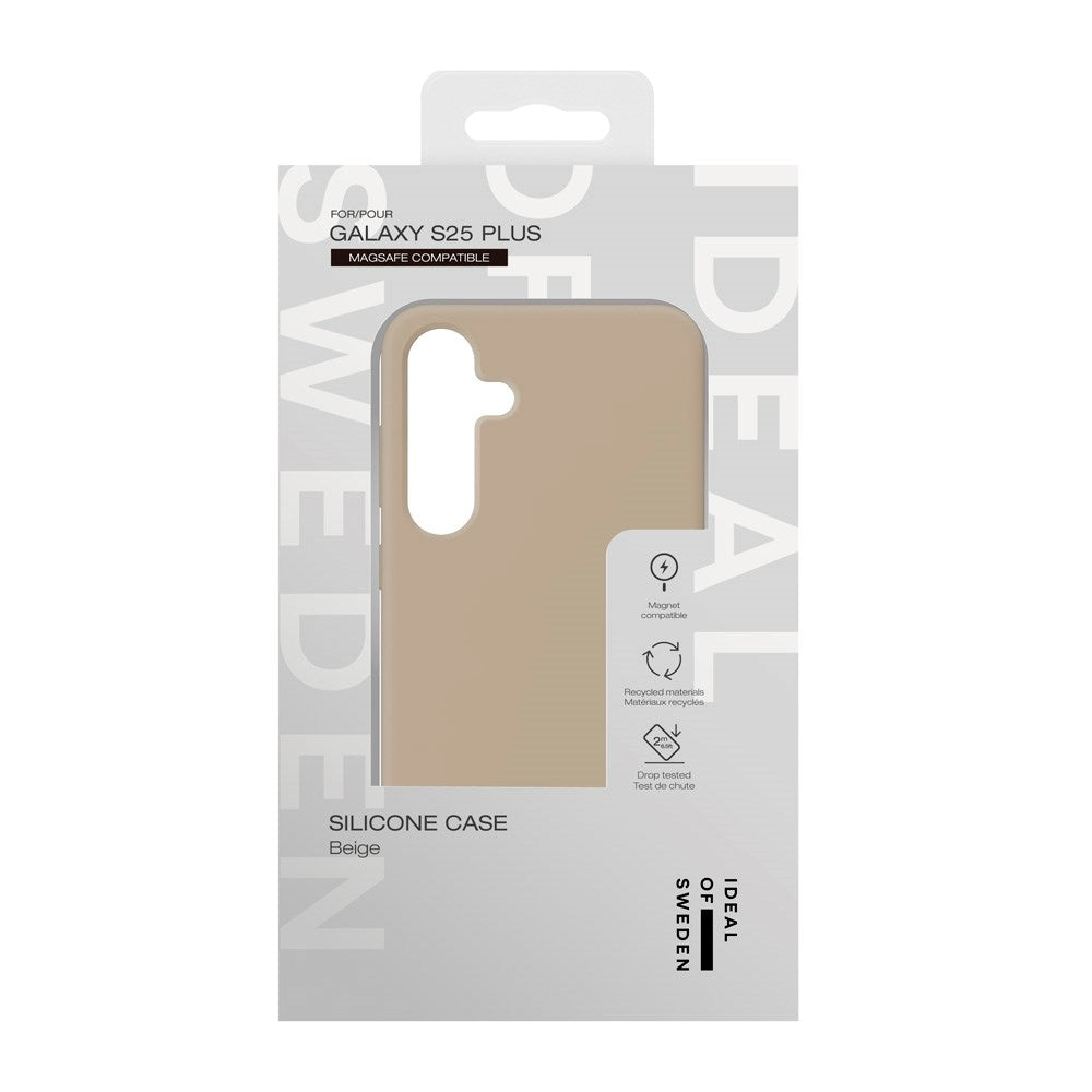iDeal Of Sweden Samsung Galaxy S25+ (Plus) Silikon Deksel - MagSafe Kompatibel - Beige