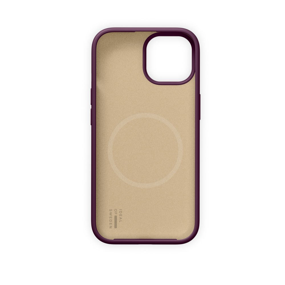 iPhone 17e / 16e / 15 / 14 / 13 iDeal of Sweden Soft Swirl Silicone Deksel - MagSafe Kompatibel - Velvet Plum