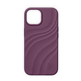 iPhone 17e / 16e / 15 / 14 / 13 iDeal of Sweden Soft Swirl Silicone Deksel - MagSafe Kompatibel - Velvet Plum