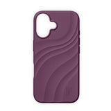 iPhone 16 iDeal of Sweden Soft Swirl Silicone Deksel - MagSafe Kompatibel - Velvet Plum