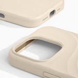 iPhone 16 Pro iDeal of Sweden Soft Swirl Silicone Deksel - MagSafe Kompatibel - Cloud Dancer