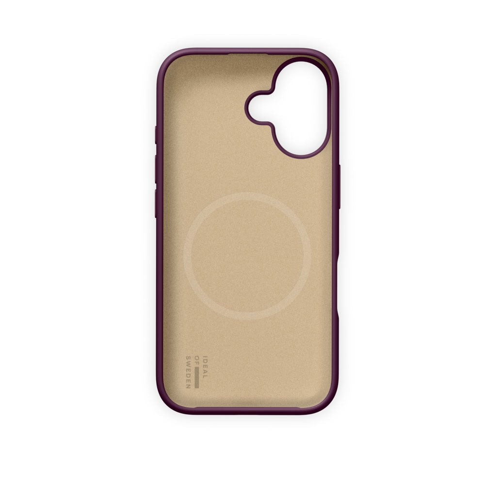 iPhone 17 iDeal of Sweden Soft Swirl Silicone Deksel - MagSafe Kompatibel - Velvet Plum