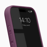 iPhone 17 iDeal of Sweden Soft Swirl Silicone Deksel - MagSafe Kompatibel - Velvet Plum