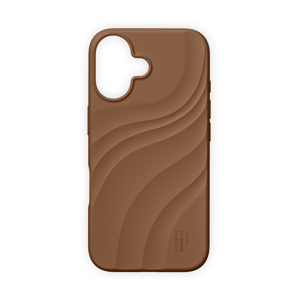 iPhone 17 iDeal of Sweden Soft Swirl Silicone Deksel - MagSafe Kompatibel - Salted Caramel