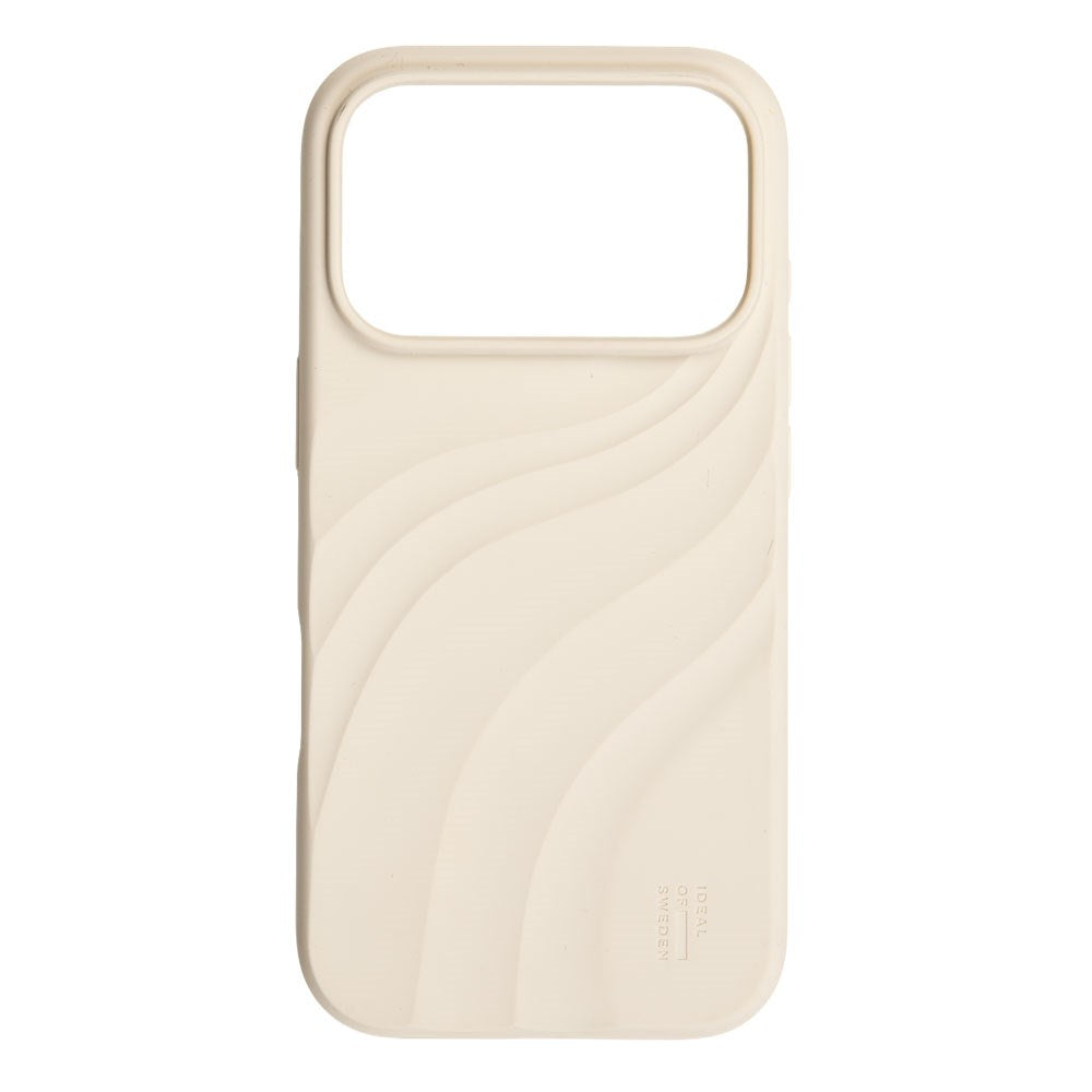 iPhone 18 Pro / 17 Pro iDeal of Sweden Soft Swirl Silicone Deksel - MagSafe Kompatibel - Cloud Dancer