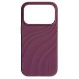 iPhone 18 Pro / 17 Pro iDeal of Sweden Soft Swirl Silicone Deksel - MagSafe Kompatibel - Velvet Plum