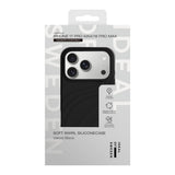 iPhone 18 Pro Max / 17 Pro Max iDeal of Sweden Soft Swirl Silicone Deksel - MagSafe Kompatibel - Velvet Black