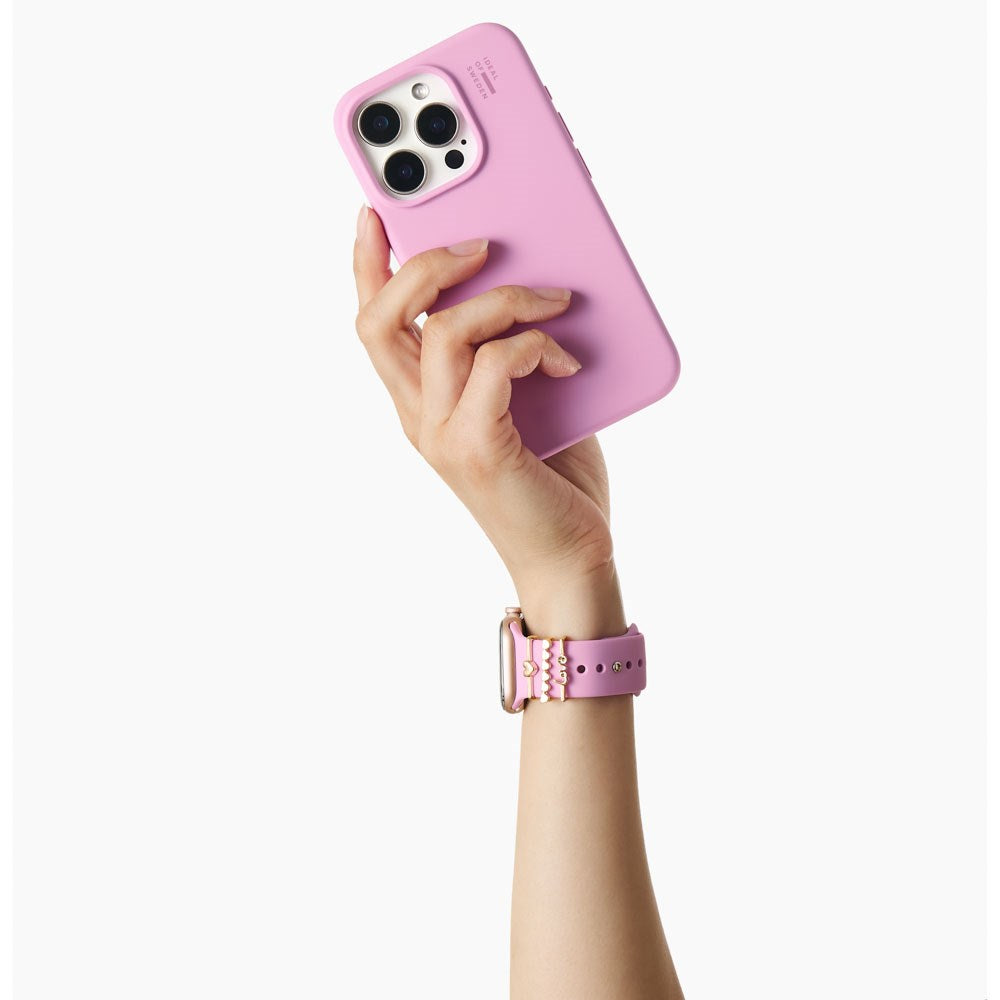 Apple Watch (38/40/SE/41/42mm) iDeal of Sweden Silikon Klokkerem - Størrelse S/M - Bubblegum Pink