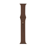 Apple Watch (42/44/SE/45/46/49mm) iDeal of Sweden Silikon Klokkerem - Størrelse M/L - Mocha Mousse
