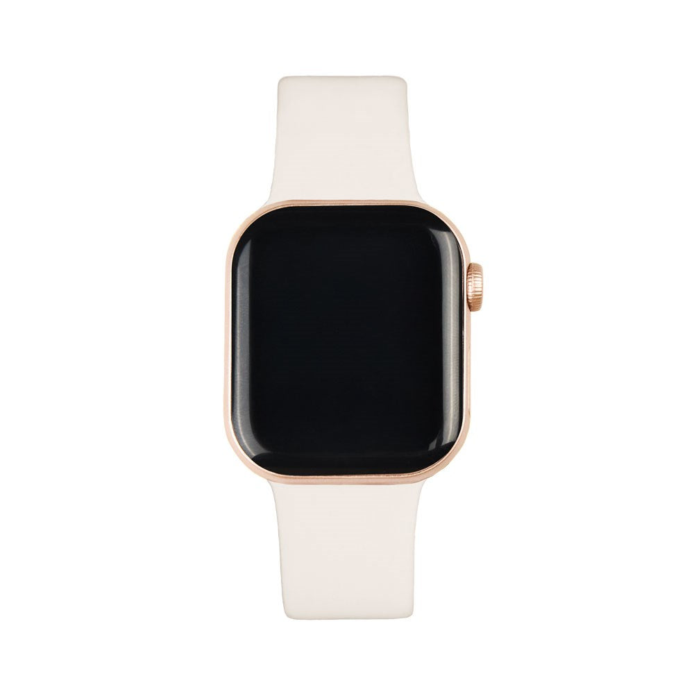 Apple Watch (42/44/SE/45/46/49mm) iDeal of Sweden Silikon Klokkerem - Størrelse M/L - Cloud Dancer