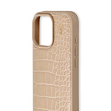 iDeal Of Sweden iPhone 16 Pro Max Vegan Leather Deksel - Warm Beige Croco