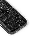 iDeal Of Sweden iPhone 16 Pro Vegan Leather Deksel - MagSafe Kompatibel - Black Croco