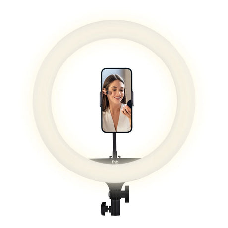 T'NB Influence Pro 14" RGBWW LED Ring Light med Justerbart Stativ og Oppbevaringsveske - Svart