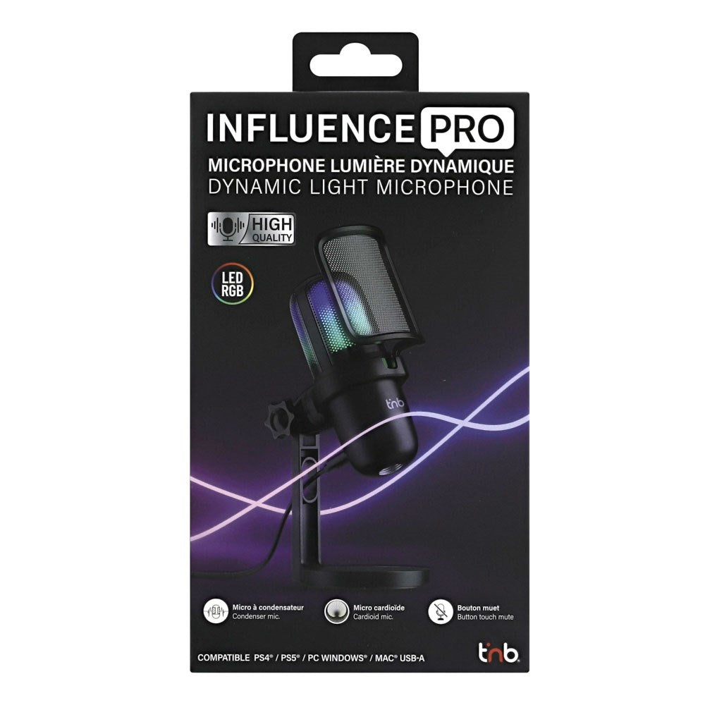 T'NB Influence Pro Mikrofon med LED Lys - Svart