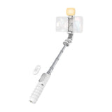 T'NB Influence Pro 2-i-1 Selfie Stick med Stativfunksjon og LED-Lys - Hvit