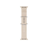 Apple Watch (42/44/SE/45/46/49mm) Epico Ocean Silikon Rem - Kremhvit