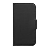iPhone 14 Plus Key Nordfjord Slim Magnet Wallet Kunstskinn Flipdeksel - Svart