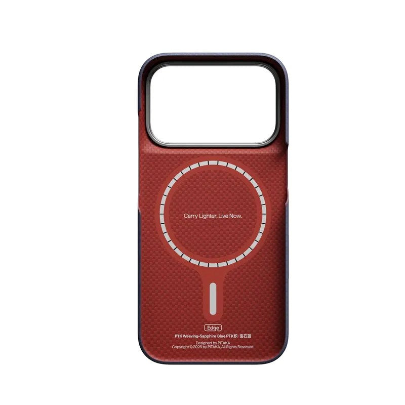 iPhone 18 Pro / 17 Pro Pitaka Edge Deksel - MagSafe Kompatibel - Sapphire Blue