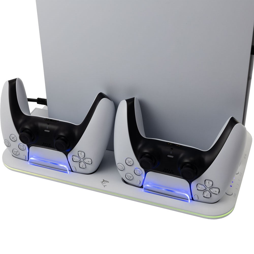 White Shark KIMURA 2 Multifunksjonelt Stativ for PS5 – Hvit