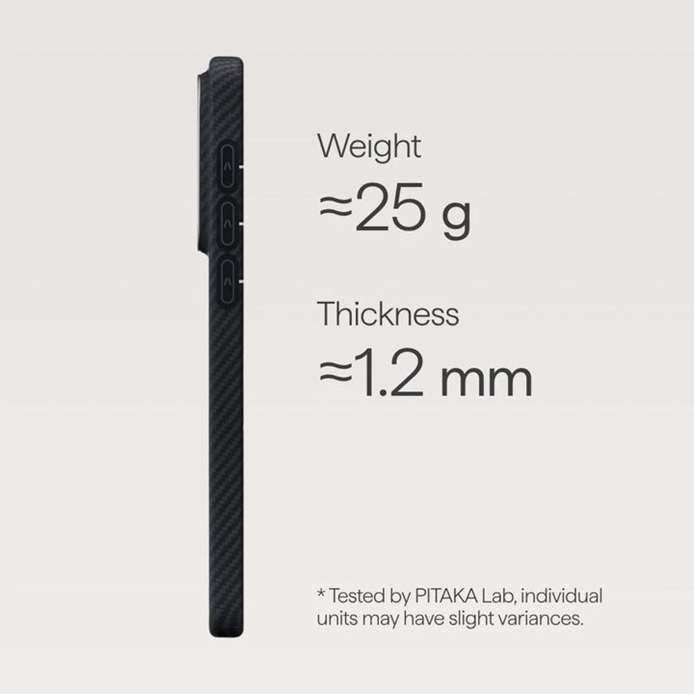 Samsung Galaxy S26+ (Plus) PITAKA Edge Deksel - MagSafe Kompatibel - Black / Grey Twill