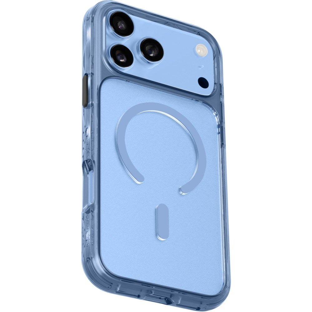 iPhone 18 Pro Max / 17 Pro Max LAUT CRYSTAL MATTER X Deksel - MagSafe Kompatibel - Blå / Gjennomsiktig