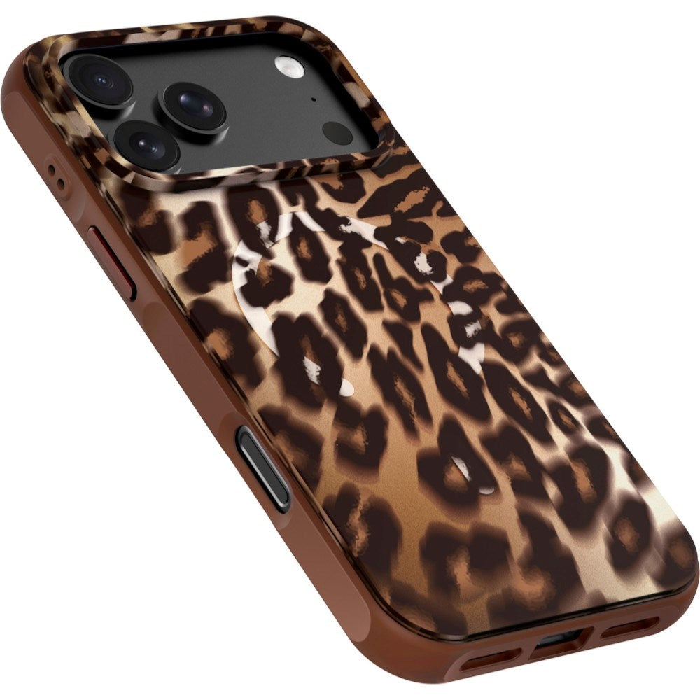 iPhone 18 Pro Max / 17 Pro Max LAUT HUEX WAVE Deksel - MagSafe Kompatibel - Mocha Leopard