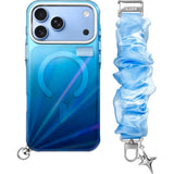 iPhone 18 Pro / 17 Pro LAUT NOVA GLOW Deksel med Stropp og Stjerne Smykke - MagSafe Kompatibel - Blå