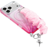 iPhone 18 Pro / 17 Pro LAUT NOVA GLOW Deksel med Stropp og Stjerne Smykke - MagSafe Kompatibel - Rosa