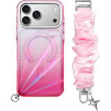iPhone 18 Pro Max / 17 Pro Max LAUT NOVA GLOW Deksel med Stropp og Stjerne Smykke - MagSafe Kompatibel - Rosa