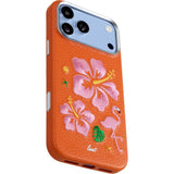 iPhone 18 Pro Max / 17 Pro Max LAUT TWINE EDGE Deksel med Stropp - MagSafe Kompatibel - Sunset Hibiscus
