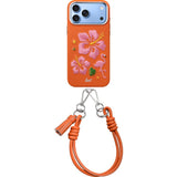 iPhone 18 Pro Max / 17 Pro Max LAUT TWINE EDGE Deksel med Stropp - MagSafe Kompatibel - Sunset Hibiscus