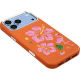 iPhone 18 Pro / 17 Pro LAUT TWINE EDGE Deksel med Stropp - MagSafe Kompatibel - Sunset Hibiscus