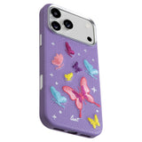 iPhone 18 Pro / 17 Pro LAUT TWINE EDGE Deksel med Stropp - MagSafe Kompatibel - Lilac Butterfly