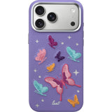 iPhone 18 Pro Max / 17 Pro Max LAUT TWINE EDGE Deksel med Stropp - MagSafe Kompatibel - Lilac Butterfly