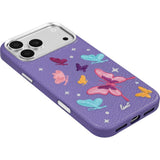 iPhone 18 Pro / 17 Pro LAUT TWINE EDGE Deksel med Stropp - MagSafe Kompatibel - Lilac Butterfly
