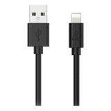 Smartline USB-A til Lightning Kabel 1m. - Sort
