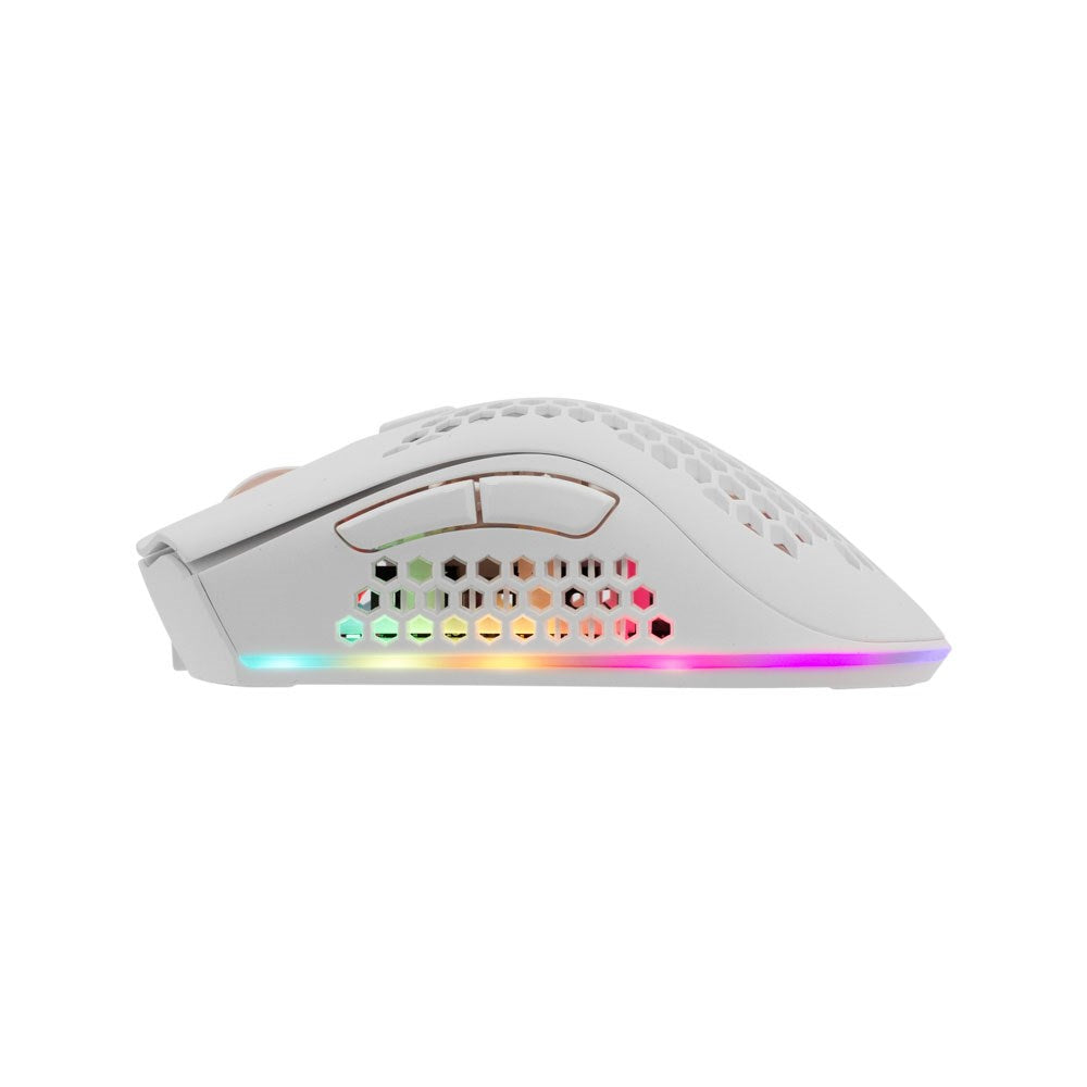 White Shark LIONEL Trådløs Gaming Mus - 6D / 10000 DPI - Hvit