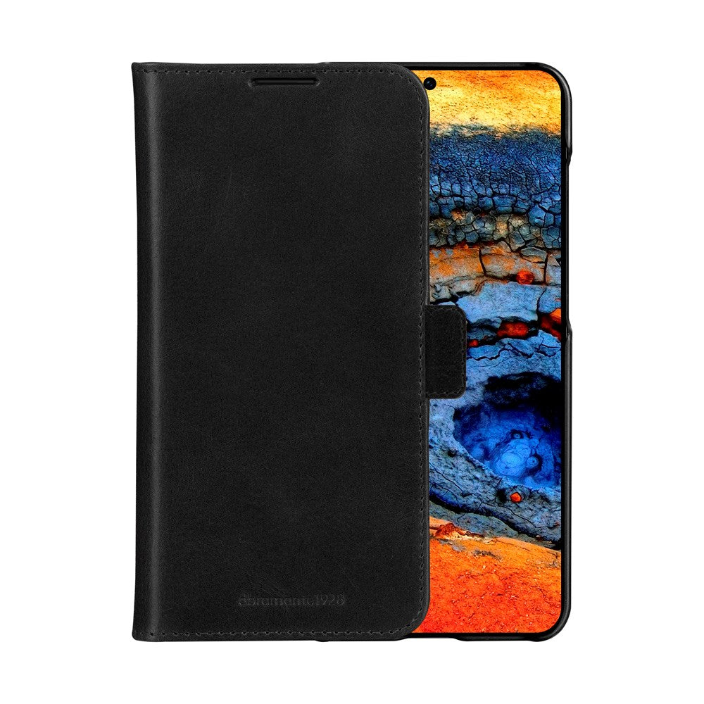 Samsung Galaxy A56 (5G) - dbramante1928 Lynge Ekte Skinn 2-i-1 Flip Deksel - Black
