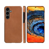 Samsung Galaxy S25 - dbramante1928 Lynge Ekte Skinn 2-i-1 Flip Deksel - Tan