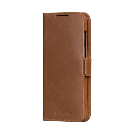 Samsung Galaxy S25 - dbramante1928 Lynge Ekte Skinn 2-i-1 Flip Deksel - Tan