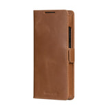 Samsung Galaxy S25 Ultra - dbramante1928 Lynge Ekte Skinn 2-i-1 Flip Deksel - Tan