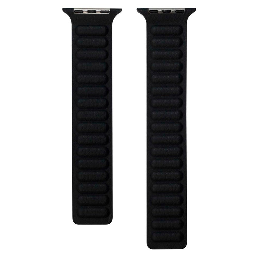 Lippa Apple Watch (38/40/SE/41/42mm) Magnetisk Skinnreim - Svart