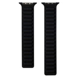 Lippa Apple Watch (42/44/SE/45/46/49mm) Magnetisk Skinnreim - Svart