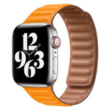 Lippa Apple Watch (38/40/SE/41/42mm) Magnetisk Skinnreim - Lysebrun