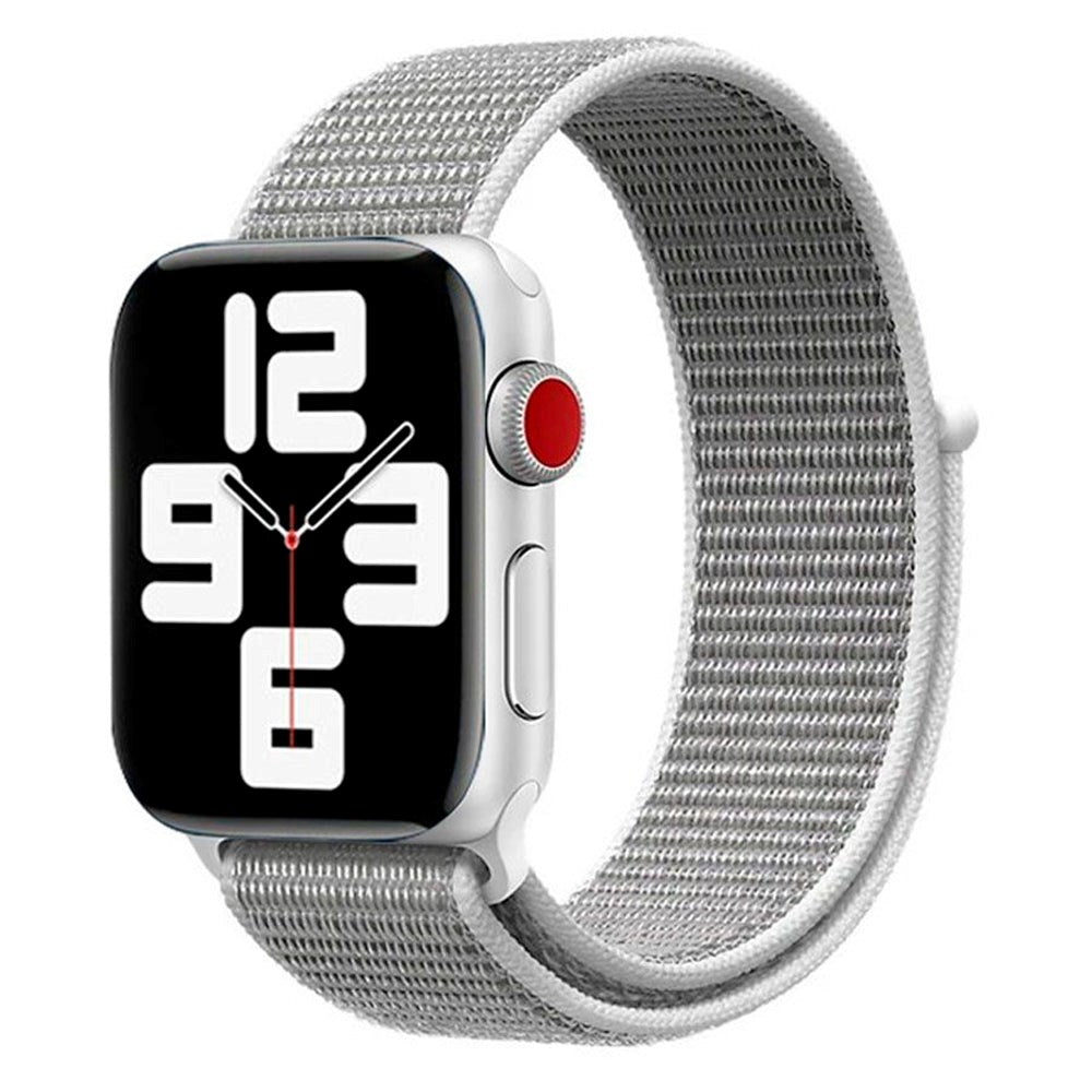 Apple Watch (38/40/SE/41/42mm) Lippa Nylonstropp - Hvit
