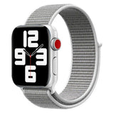 Apple Watch (38/40/SE/41/42mm) Lippa Nylonstropp - Hvit