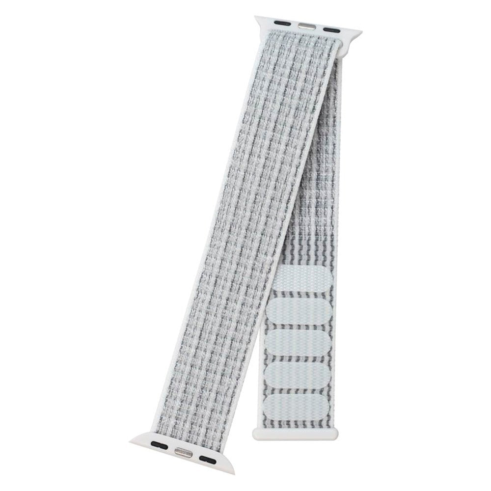 Apple Watch (38/40/SE/41/42mm) Lippa Nylonstropp - Hvit